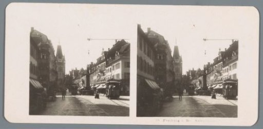 View of the Kaiserstraße in Freiburg im Breisgau