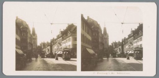 View of the Kaiserstraße in Freiburg im Breisgau