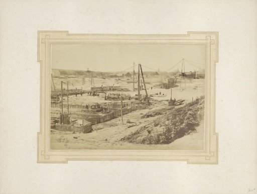 Foundation of the inner lock head of the double lock at Vlissingen