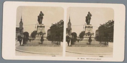 View of the Bubenberg Monument in Bern