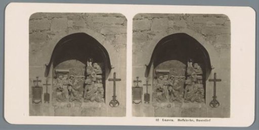 Bas-relief on the Hofkirche St. Leodegar in Lucerne