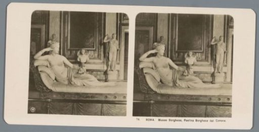Sculpture in the Villa Borghese, representing Paolina Borghese as Venus