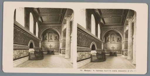 Tomb of Pope IX in the Basilica of Saint Lawrence Outside the Walls in Rome