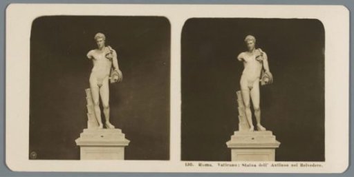 Statue of Hermes of Belvedere in the Vatican Museums in Vatican City