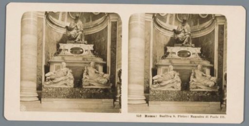 Tomb of Pope Paul III in St. Peter's Basilica in Vatican City