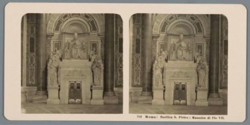 Tomb of Pope Pius VII in St. Peter's Basilica in Vatican City
