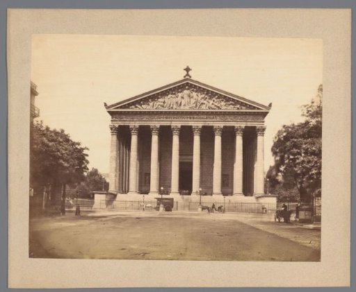 View of the Église de la Madeleine in Paris