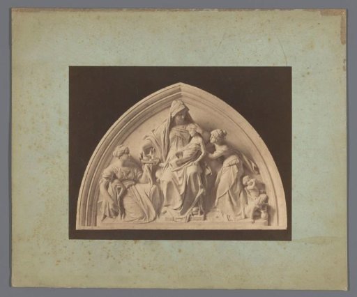 Tympanum depicting the care of the sick