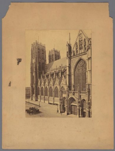 View of the St. Michael and St. Gudula Cathedral in Brussels