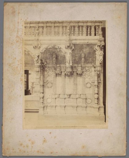 Detail of the rood screen in the cathedral of Limoges