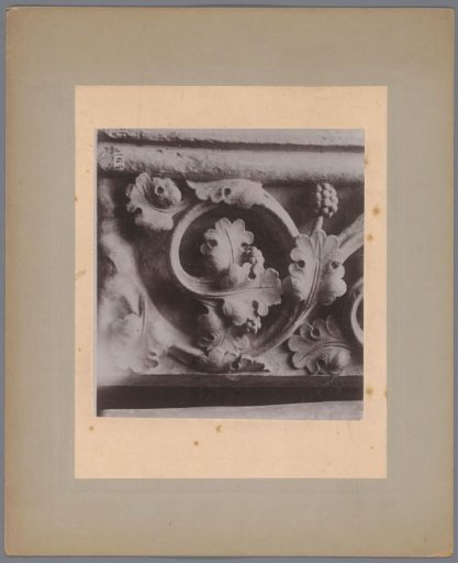 Cast of a Detail of an Archivolts Decorated with Scrollwork