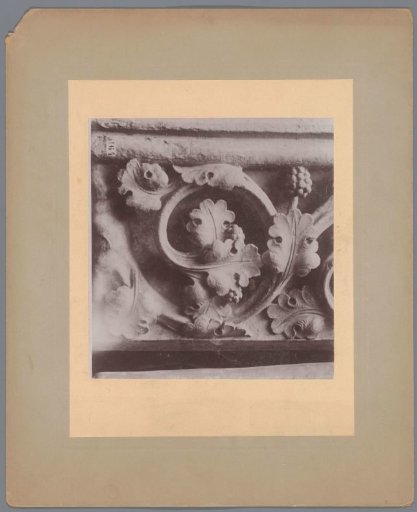 Cast of a Detail of an Archivolts Decorated with Scrollwork