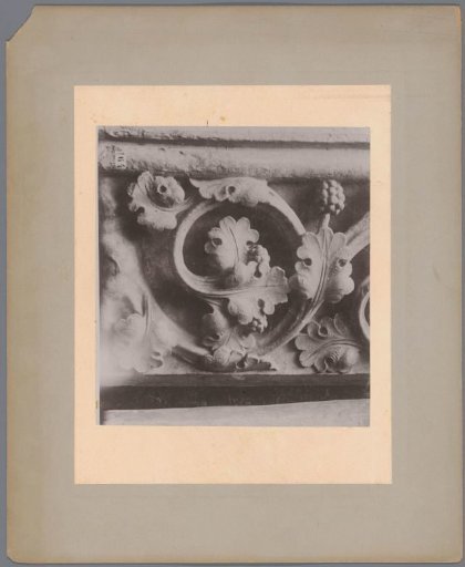 Cast of a Detail of an Archivolts Decorated with Scrollwork