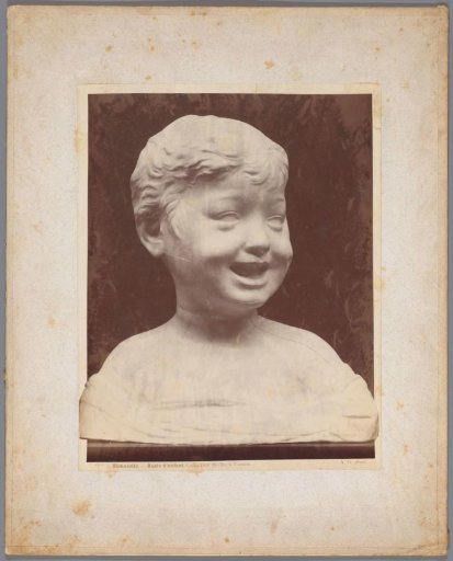 Cast of a bust of a child