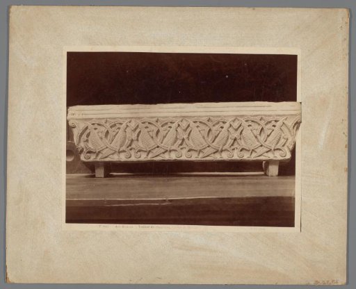 Cover plate of a capital from a monastery in Moissac