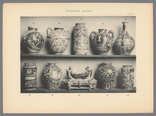 Collection of decorated vases