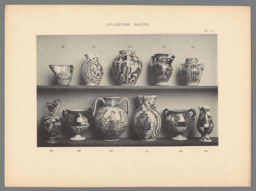 Collection of decorated vases