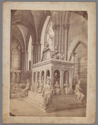 View of the tomb of Louis XII and Anne of Brittany