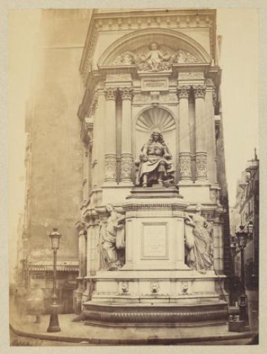 View of the Fontaine Molière in Paris