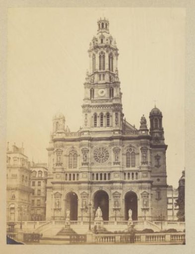 View of the Église de la Sainte-Trinité in Paris