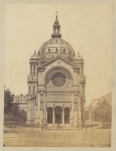 View of the Saint-Augustin church in Paris