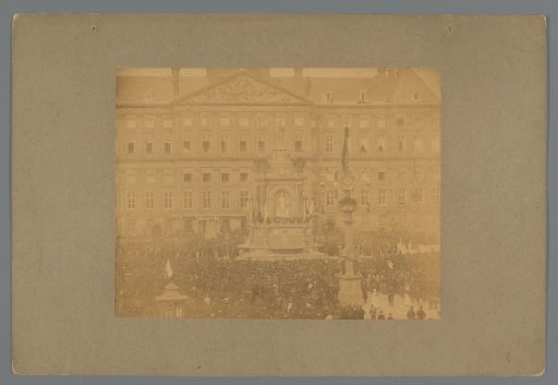 April Festivals 1887: Arrival of the Procession on the Dam