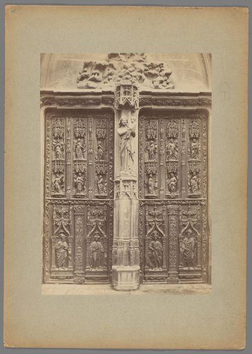 Doors of the Cathedral of Aix with a Cutout of the Prophets of the Old Testament