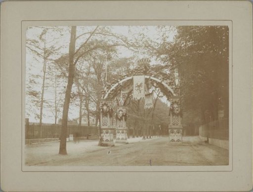 Decorations in The Hague on the Occasion of the Inauguration of Queen Wilhelmina, 1898