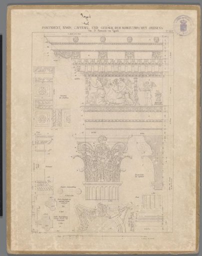 Reproduction of an architectural drawing