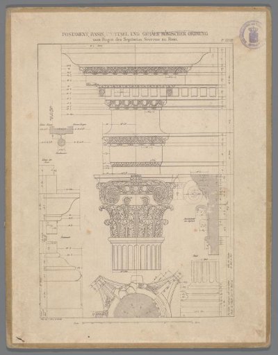 Reproduction of an architectural drawing