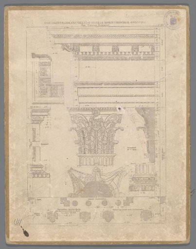 Reproduction of an architectural drawing