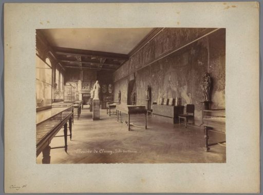 Hall with enamel in the Musée de Cluny in Paris