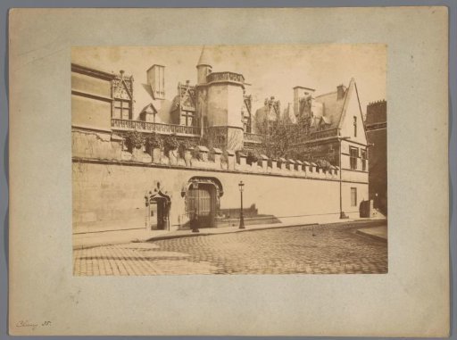 View of the Hôtel de Cluny in Paris