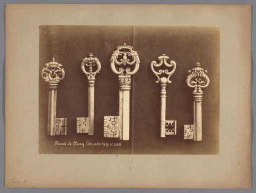 Iron decorated keys