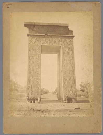 Decorated arch at the Temple of Ramses IV at Karnak