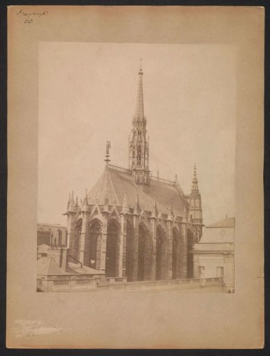 View of the Sainte-Chapelle in Paris
