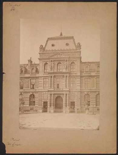 View of a part of the Louvre in Paris