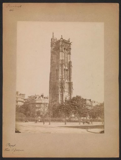 View of the Tour Saint-Jacques in Paris