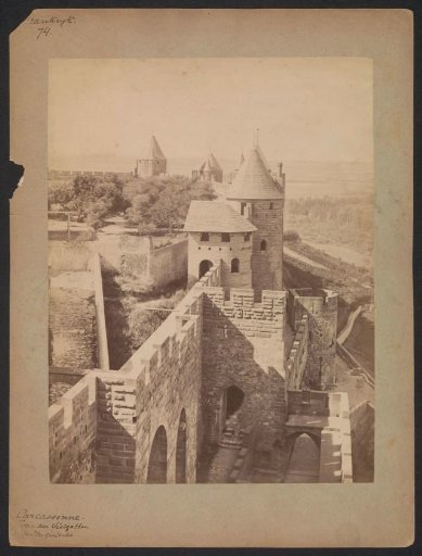 View of the fortress of Carcassonne