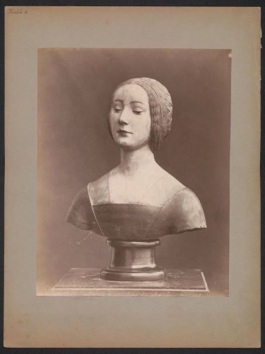 Bust of an unknown woman on a pedestal