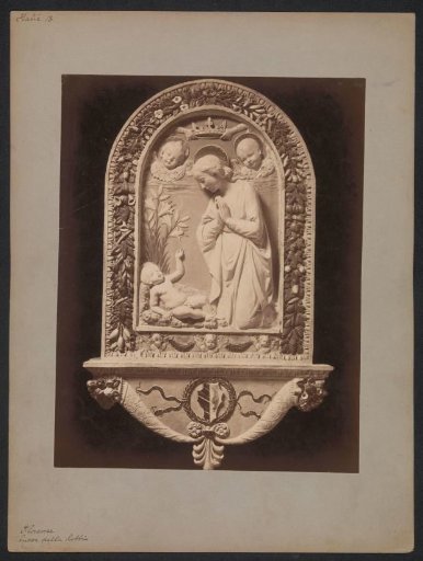The Adoration of Christ by Lucca della Robbia