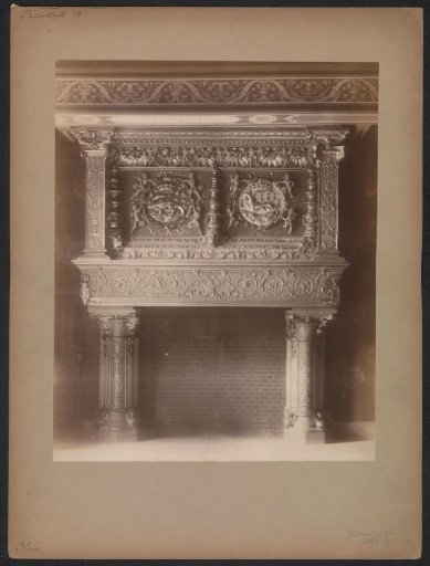 Fireplace mantel in the Château of Blois
