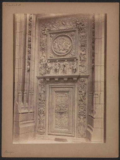 Door of the Saint-Maclou church in Rouen