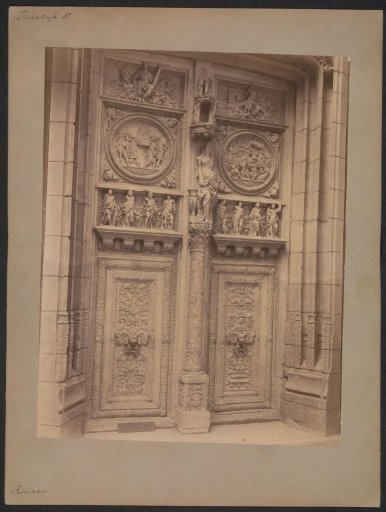 Door of the Saint-Maclou church in Rouen