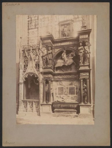 View of the tomb of Louis de Breze in the Notre-Dame cathedral in Rouen