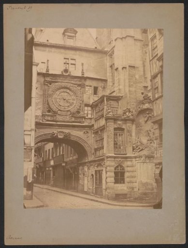 View of the Gros-Horloge in Rouen