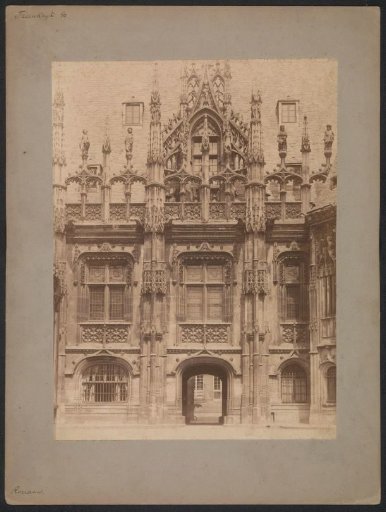 View of part of the Palace of Justice in Rouen
