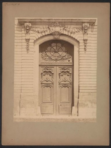 View of a decorated door