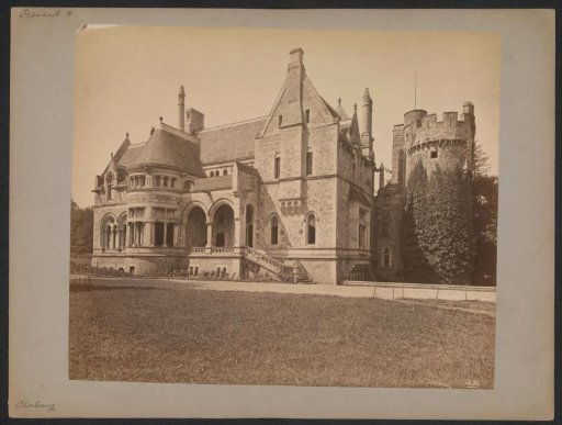 View of a castle in the region of Cherbourg