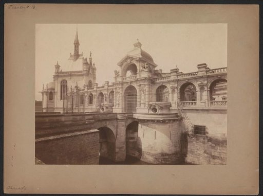 View of the castle of Chantilly